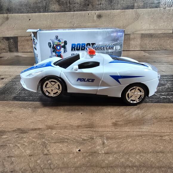Transformer Robot Police Car w/ Lights & Sounds - Picture 4 of 10